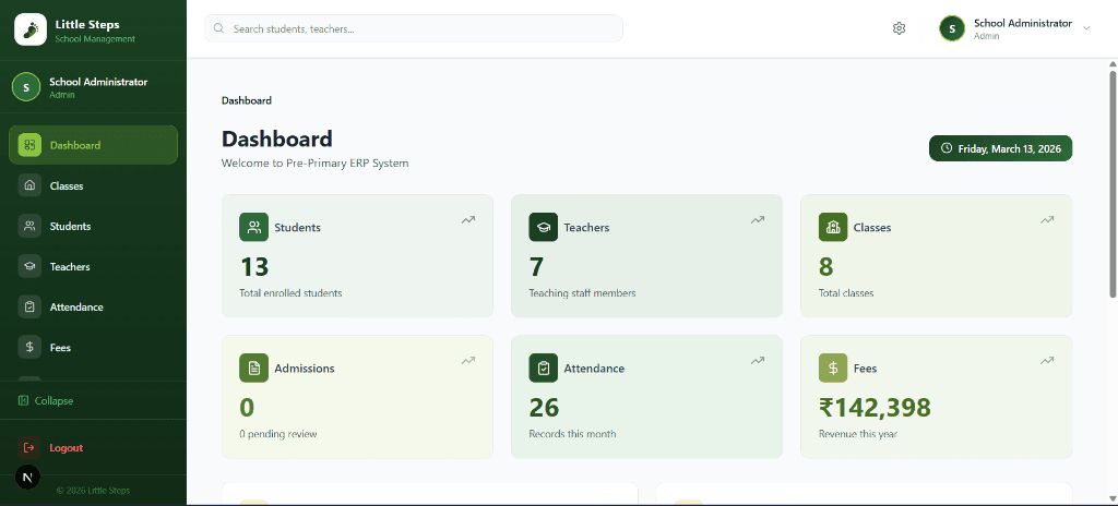 Little Steps Dashboard